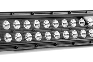 LED Light Bar - Rough Country - Curved | Dual Row - Black